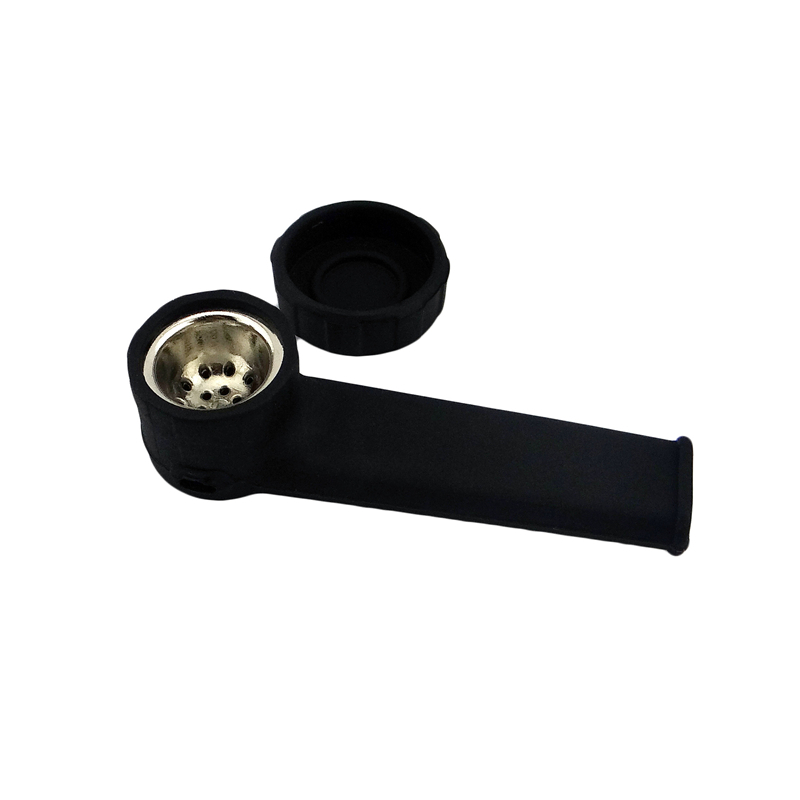

Smoking Pipes Silicone metal mini high quality Tobacco with Bowl spoon accessories