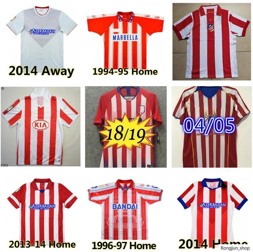 

Retro 2004 2005 2013 2014 Atletico Madrid soccer jerseys kun Agüero Griezmann MAXI F.TORRES 04 05 10 11 13 14 15 94 95 96 97 Gabi Forlán, Blue
