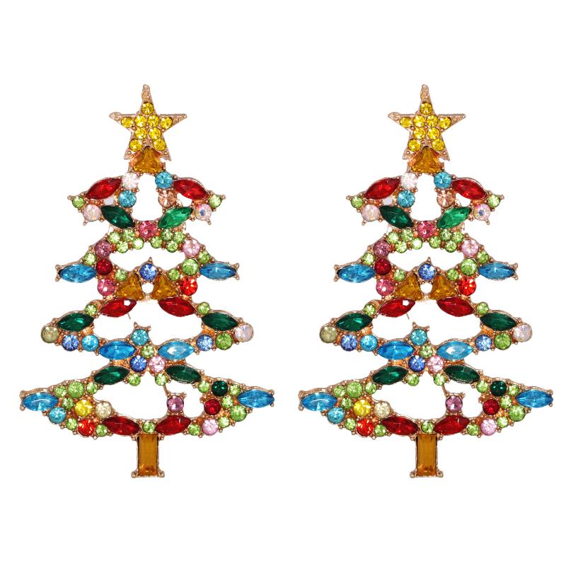 

Stud Ladies Wild Fashion Selling Cartoon Christmas Tree Earrings Jewelry