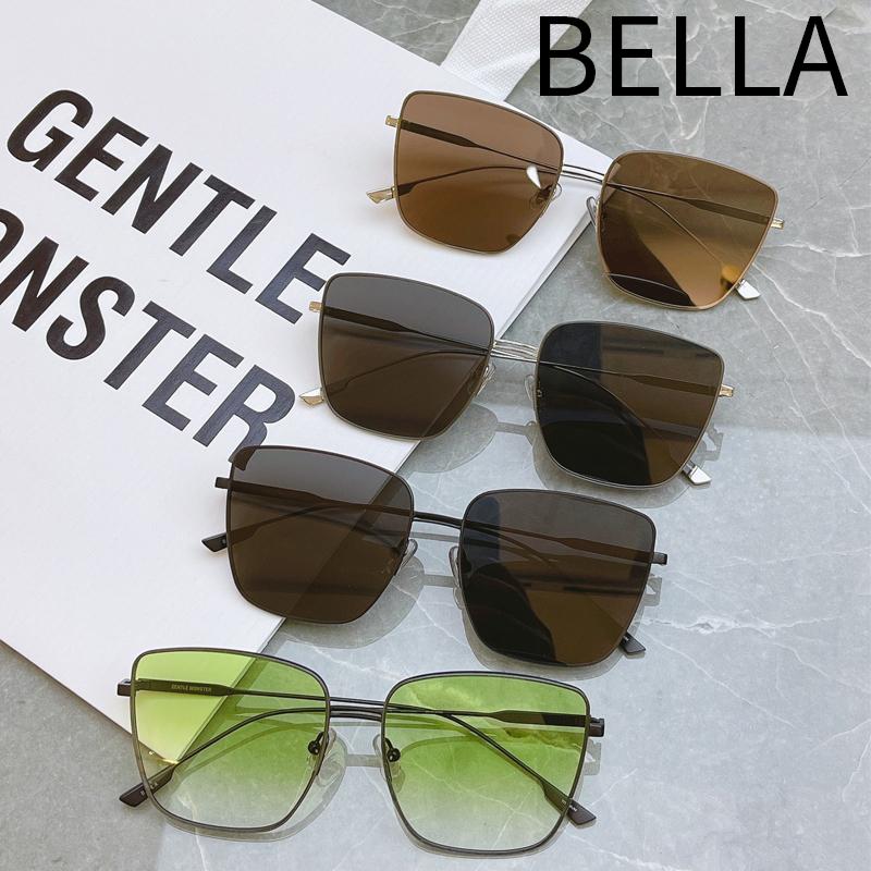 

Sunglasses Women 2022 For Men BELLA Luxury Designer Vintage Trending Products Alloy UV400 Brown Sun Glasses