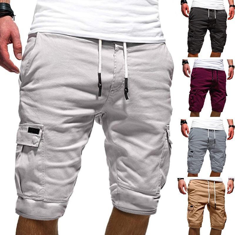 

Men Jogging Trousers Drawstring Shorts Casual Summer Beach Outdoor Men's, Army green