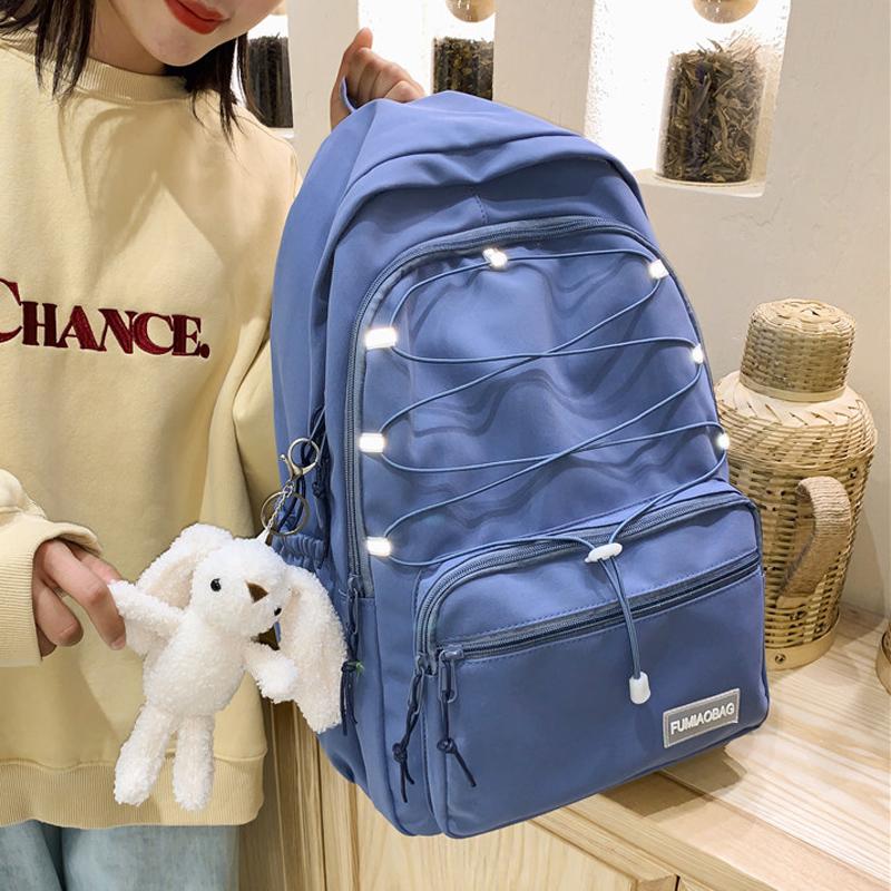 

New Fashion Women Backpacks School Bag Backpack for Teenagers Girls Boys Book Bags Drawstring Mochila Schoolbag Kids School Bags, 68pink