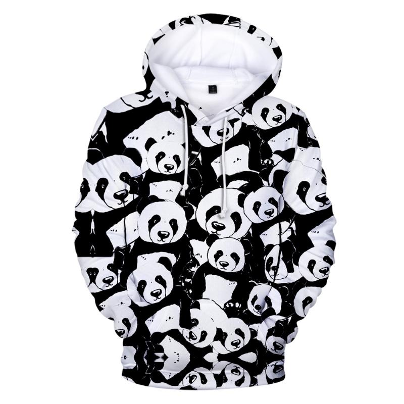 

Men's Hoodies & Sweatshirts Kid's 3D Panda Sweatshirt Boys/girls Print Hooded Cute Children Casual Outwear