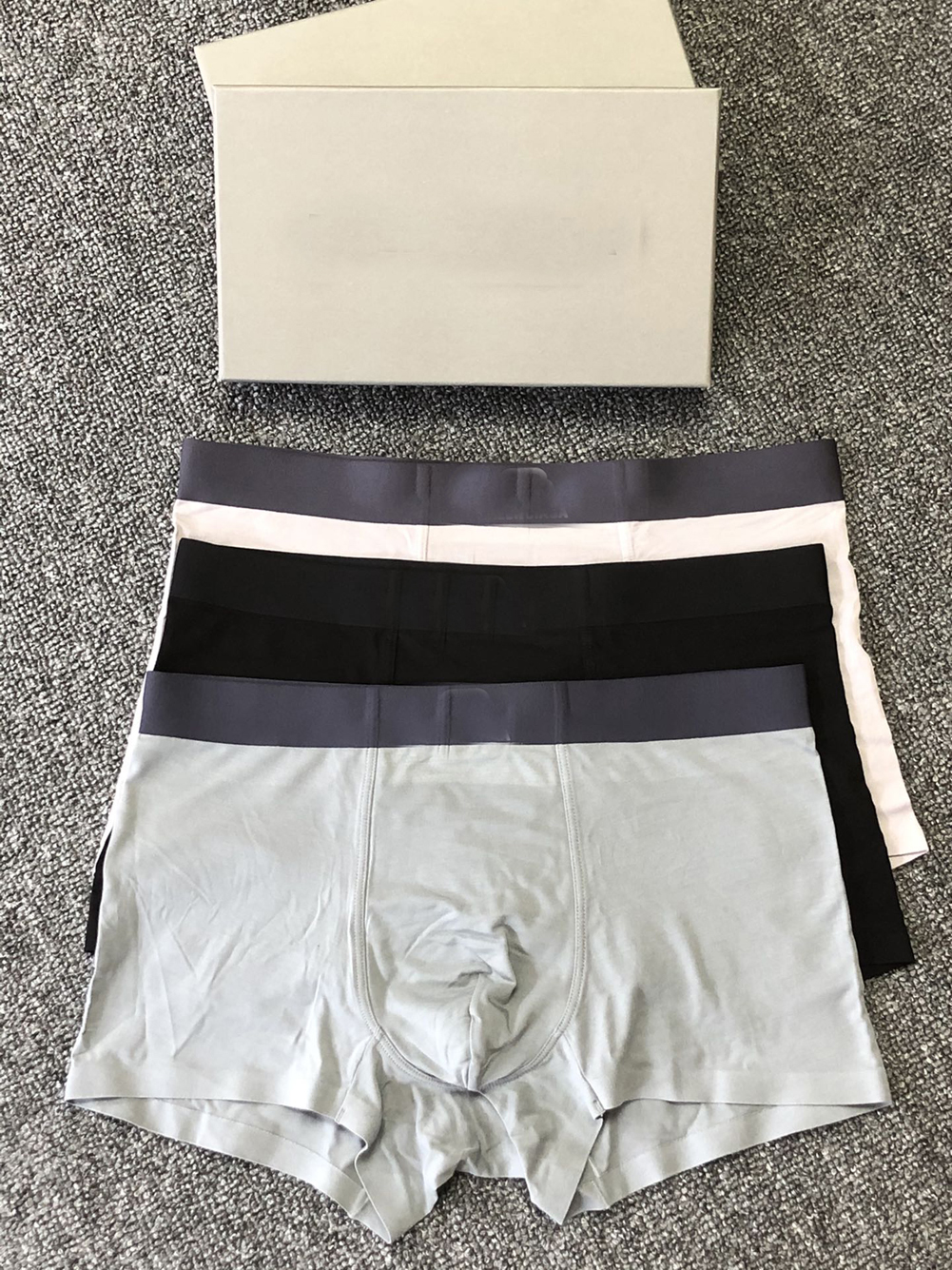 

3 pcs/lot B Mens Boxers Shorts Underwear For Man Underpants Men's Famous Sexy Underwear Casual Man Breathable Male Gay Underwear Shorts