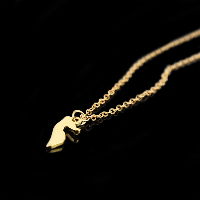 50pcs Africa Country Somalia Map Necklace National Pride African Somali Island Pendant Chain Necklaces Gold Korean Choker Women Collier Femme Sou-image-747263182