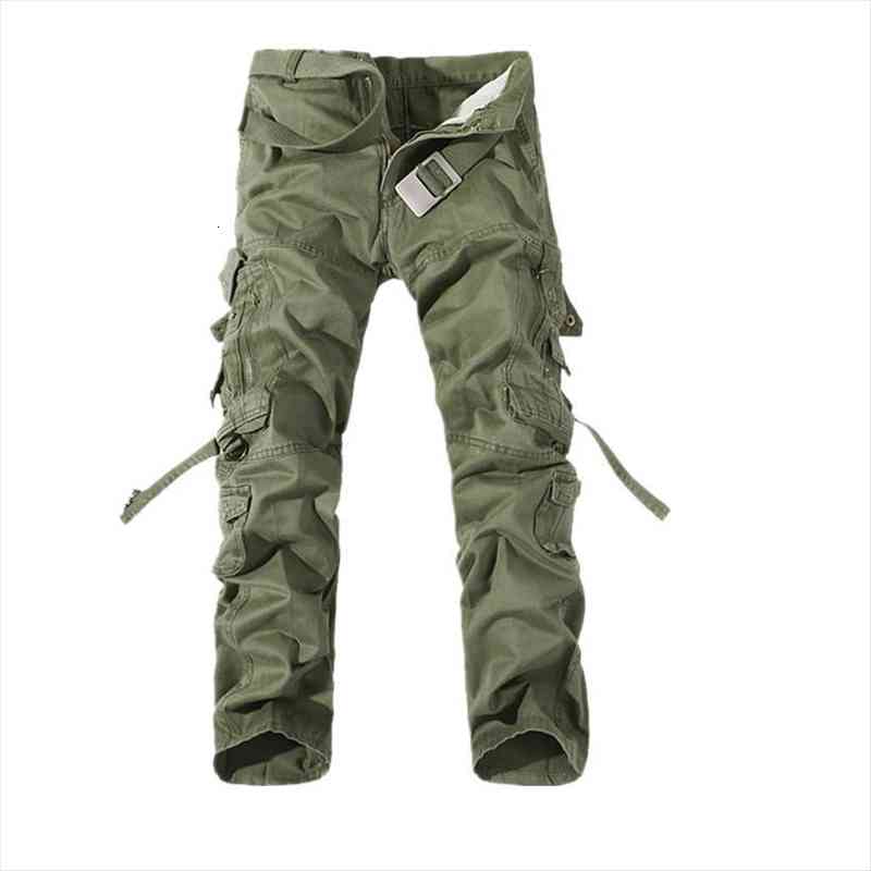 

men cargo pants mens cotton armygreen khaki pants male military overall outdoors tactical trousers pantalon hombre, Black