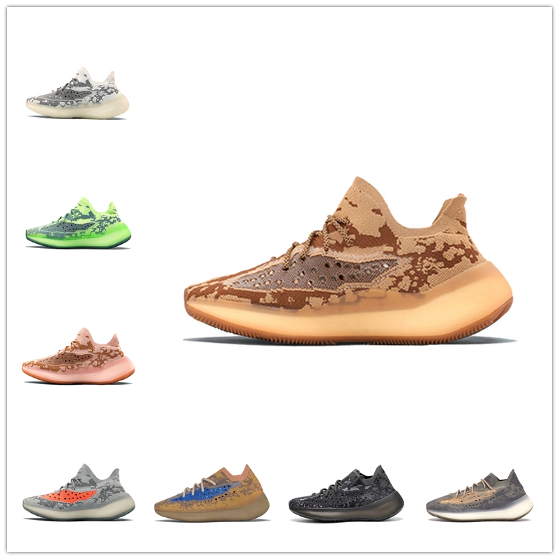 

2021 PK Version 380 V2 Shoes Women Men Designers Sneaker Alien Mist Blue Oat Hylte Glow Lmnte Pepper Reflective Chaussures yeezys size 36-46, Black