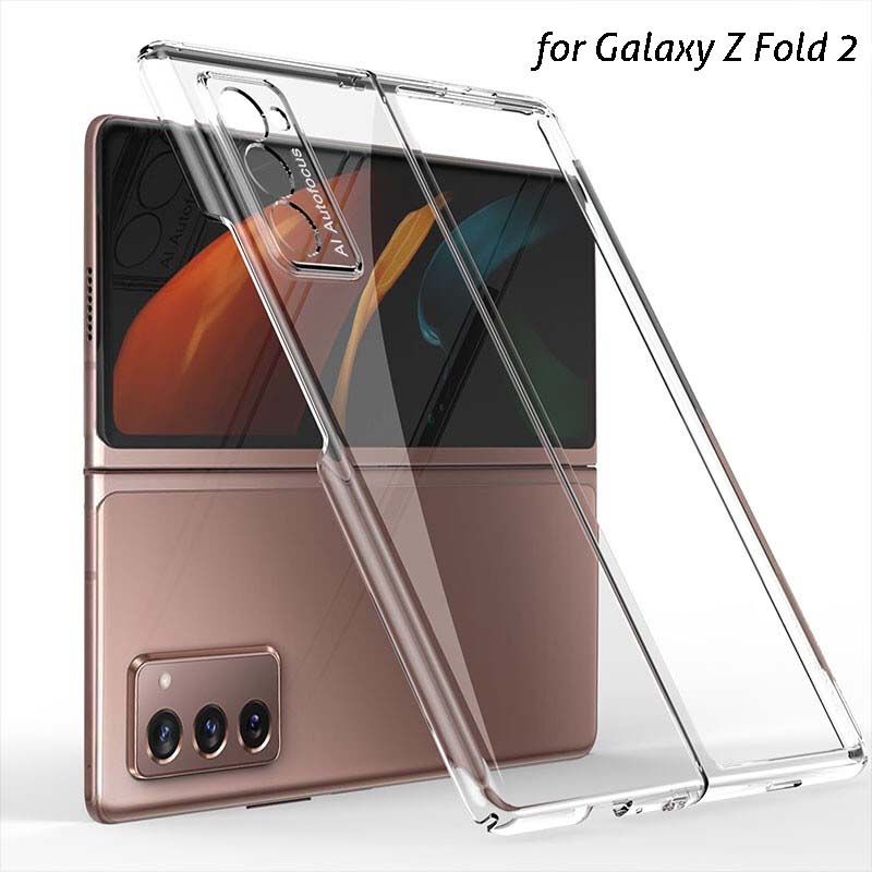

Ultra Clear Crystal Transparent PC Hard Full Body Front Back Cases Cover Shell for Samsung Galaxy Z Fold2 5G, 20pcs/color/model