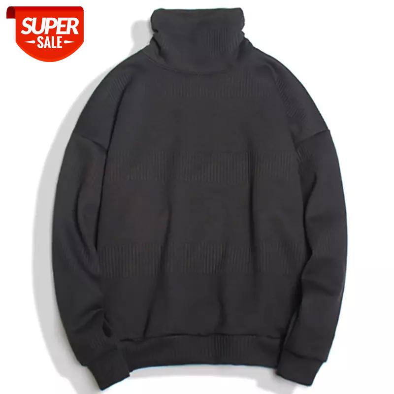 

Aelfric Eden Mens Knitwear Solid Color Turtleneck Sweaters Winter Warm Japanese Style Fashion Pullovers Sweater Streetwear MC28 #lx2r, White;black