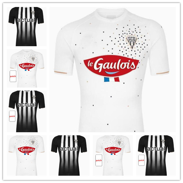 

2021 2022 maillots SCO Angers SOCCER JERSEYS home away black Diony Fulgini Boufal Capelle Bahoken Pereira Lage football shirts uniforms tops