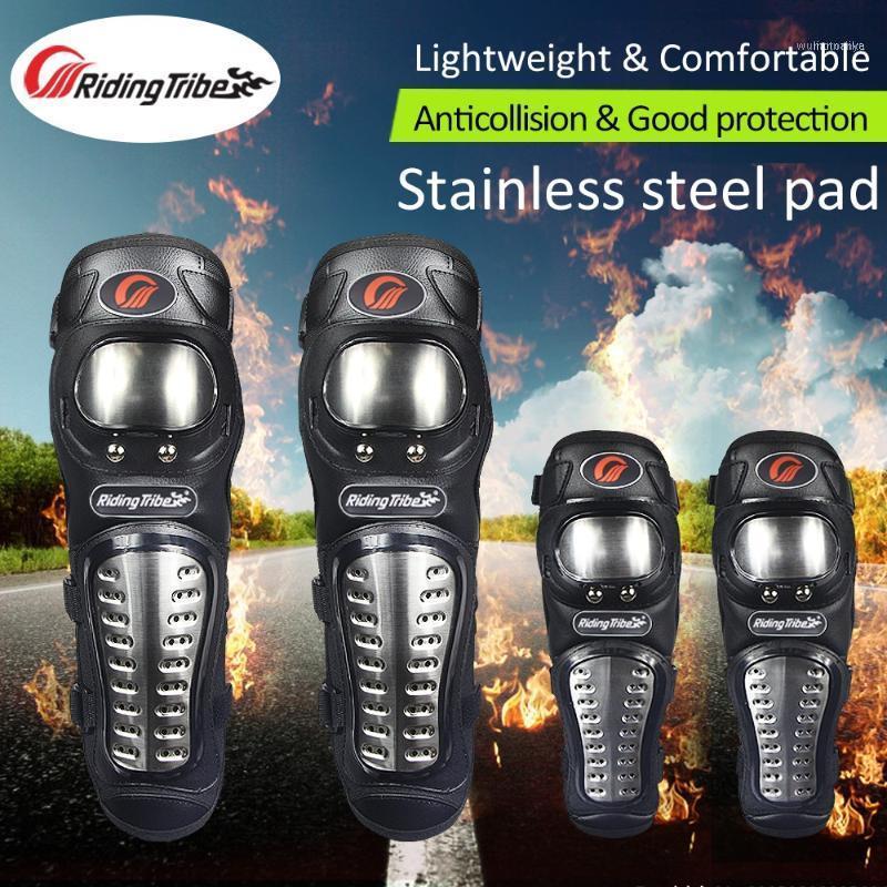 

Motorcycle Armor Riding Tribe Outdoor Racing Stainless Steel Protective Knee Pad Elbow Motocross Protect Guards Lightweight HX-P151