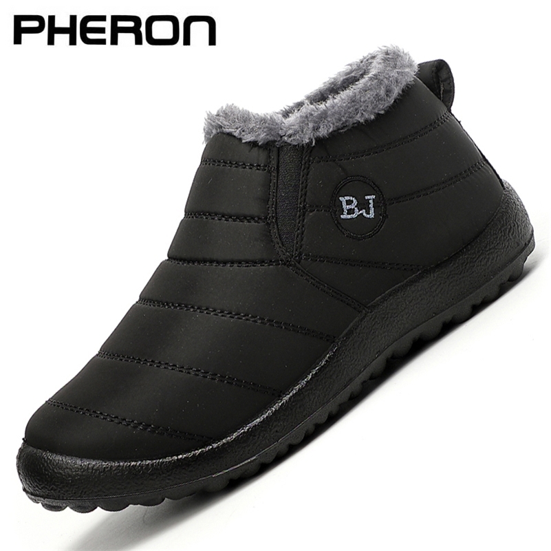 

Winter Men Shoes Fashion Men Casual Shoes Waterproof Winter Male Loafers Slip On Warm Men Sneakers Big Size Zapatillas Hombre 211019, Black