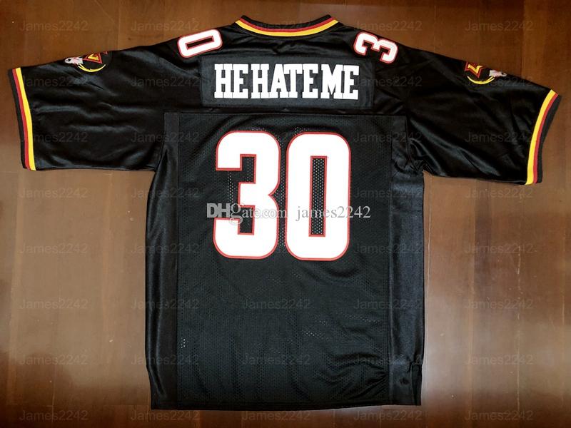 

Rod Smart "He Hate Me" Los Vegas Outlaws #30 Men's Football Jersey Black S-3XL High Quality Free Shipping, Black;red