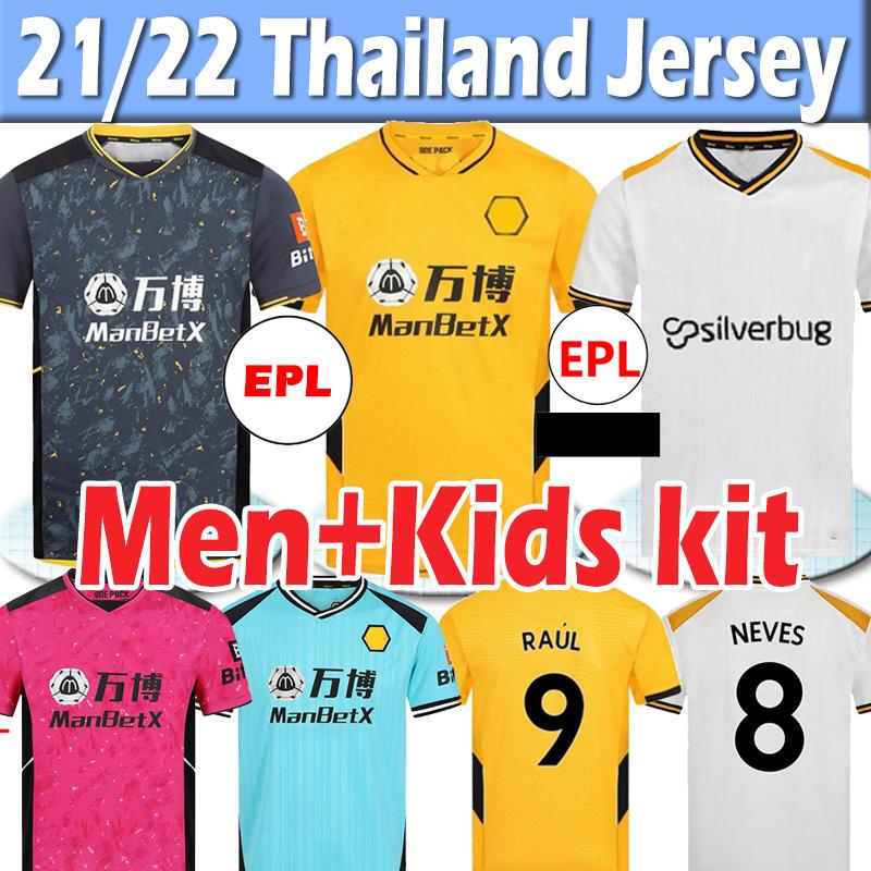 

2122 soccer jerseys Wanderers SEMEDO NEVES RAUL 21/22 ADAMA FÁBIO SILVA PODENCE J.OTTO men kids kit jersey uniforms football shirts, 21 22 gk