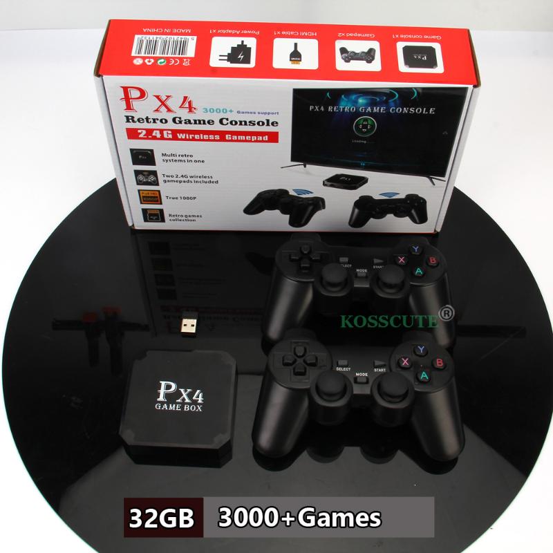 

Portable Game Players Retro WiFi Super Console PX4 Video With 10 Simulators 2.4G Double Wireless Controller 4K TV HD/AV Output