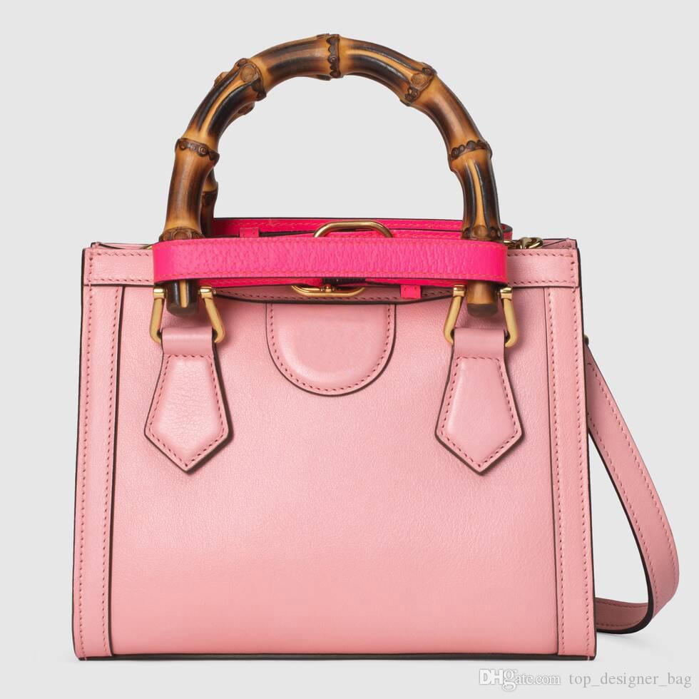 

Top Leather Tote Bags Bamboo Double Handle Golden Metal Letter decoration shoulder bag large capacity fashion beautifulbagstore