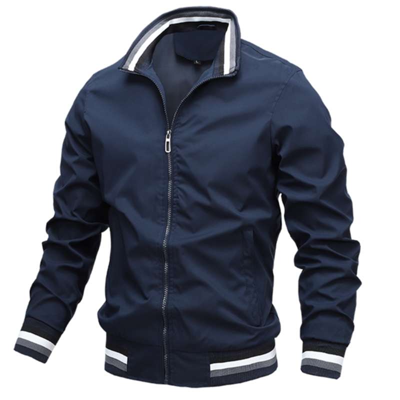 

Crocodile brand men Casual Waterproof Military Jacket Men's top Jackets Men Outerwear Casual Brand Zipper Coat Stand-Collar 210928, Blue