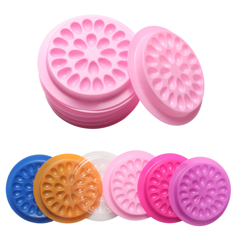 

Wholesale false eyelashes Glue Holder eyelash extension supplies eye lashes tools Pallet Pads Plastic in stock