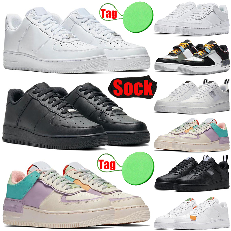 

air force 1 af1 airfoce1 shadow men women running shoes Triple White Black Fresh Perspective Pale Ivory Pastel Barely Green mens womens trainers sports sneakers, #2 triple white