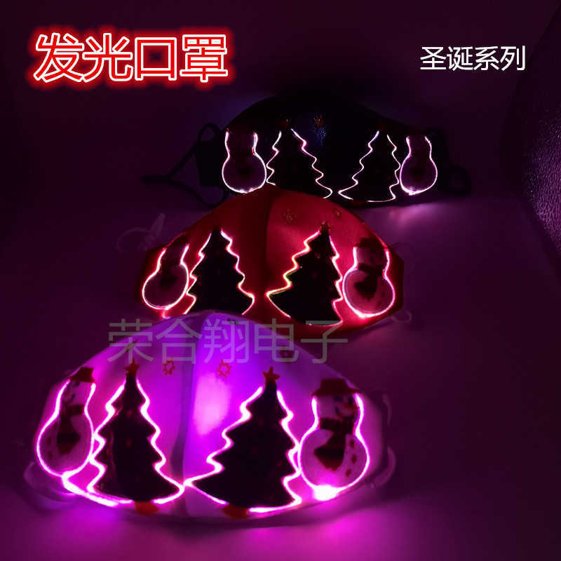 

christmas colorful bar nightclub party cheer prop led luminous mask