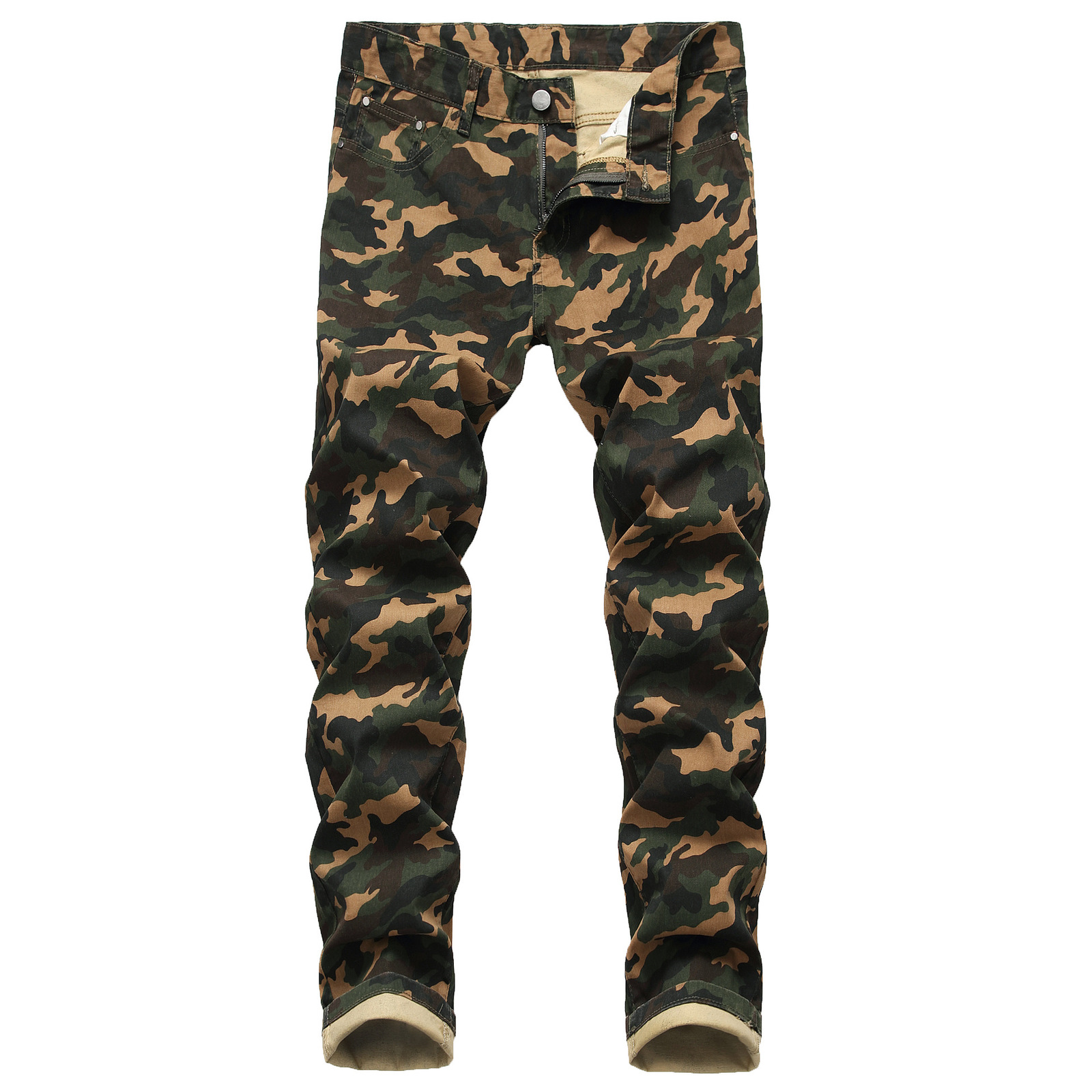 

2021 Men's New Camouflage Fashion Slim Fit Male Denim Trousers Hip Hop Plus Ny Jeans Man Pants Pantalon Homme Gwt0, 1553-3