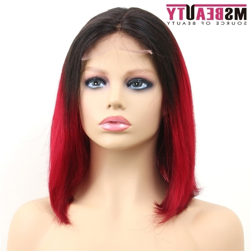 

13x4 front lace Fashion Bobo short straight hair headgear
