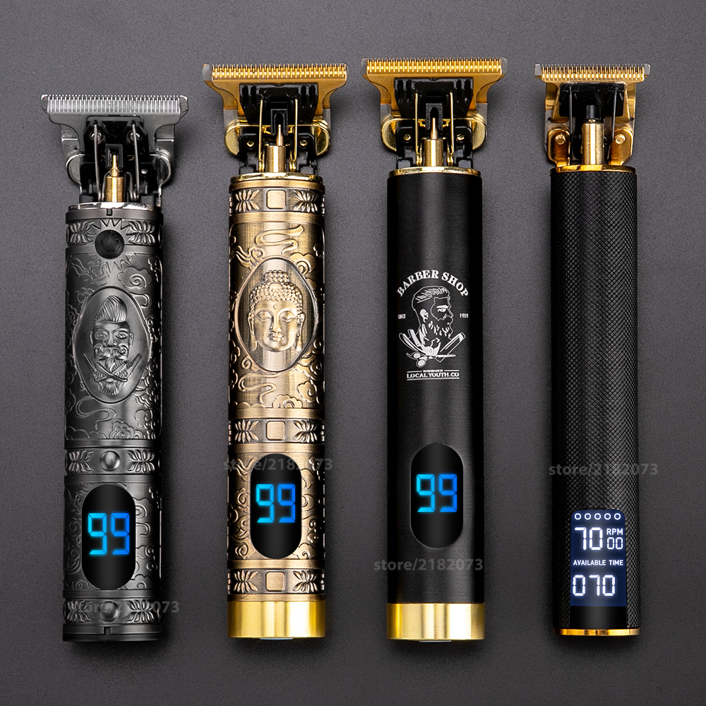 

Hair Trimmer For Man USB Rechargeable T-Outliner LCD Hair Clipper Barber Shop Men's Shaver Trimmer Beard Hair Cutting Machine 210302