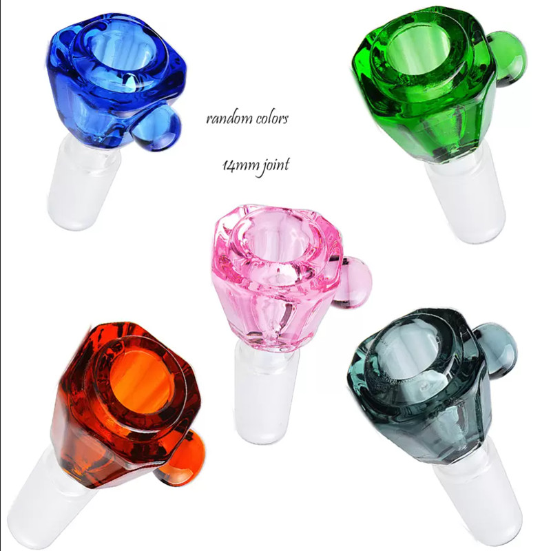 

Hookah Colorful Glass Bowl 14mm Cigarette Accessories for Hookahs Bong Smoke Pipe Tobacco Bubbler Blunt Holders