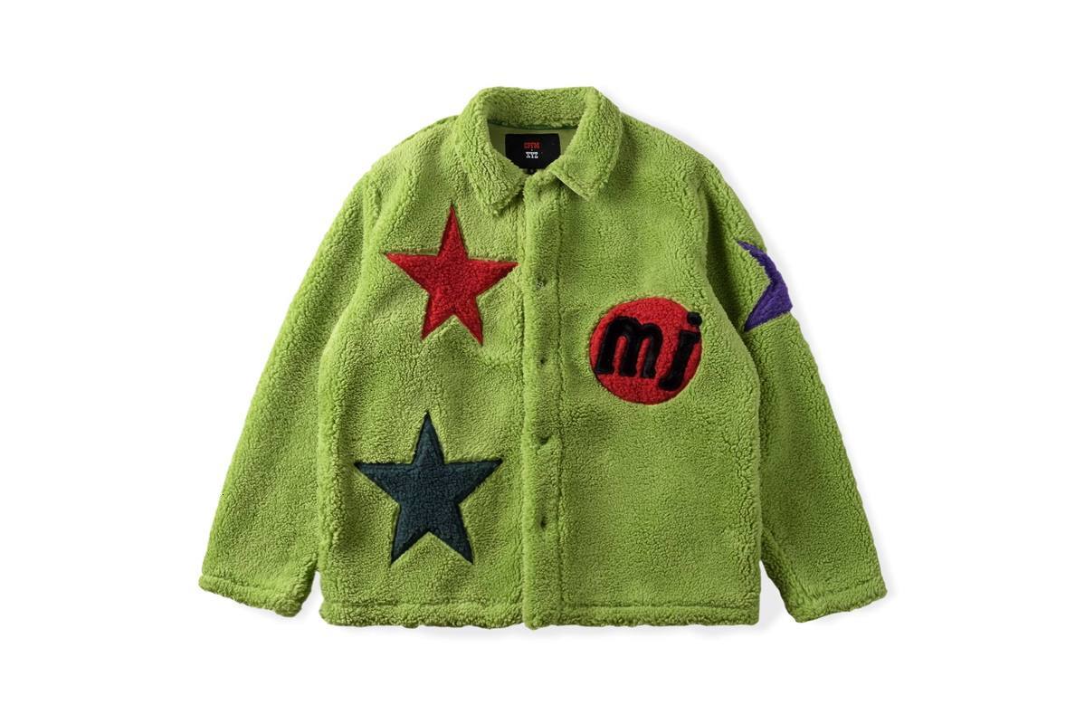 

2021 New Xyz Jacket Oversize Star Embroidered Men Women Streetwear Hip-hop Style 100% Lamb Wool Kanye West Cpfm Jackets Ulzz, Green