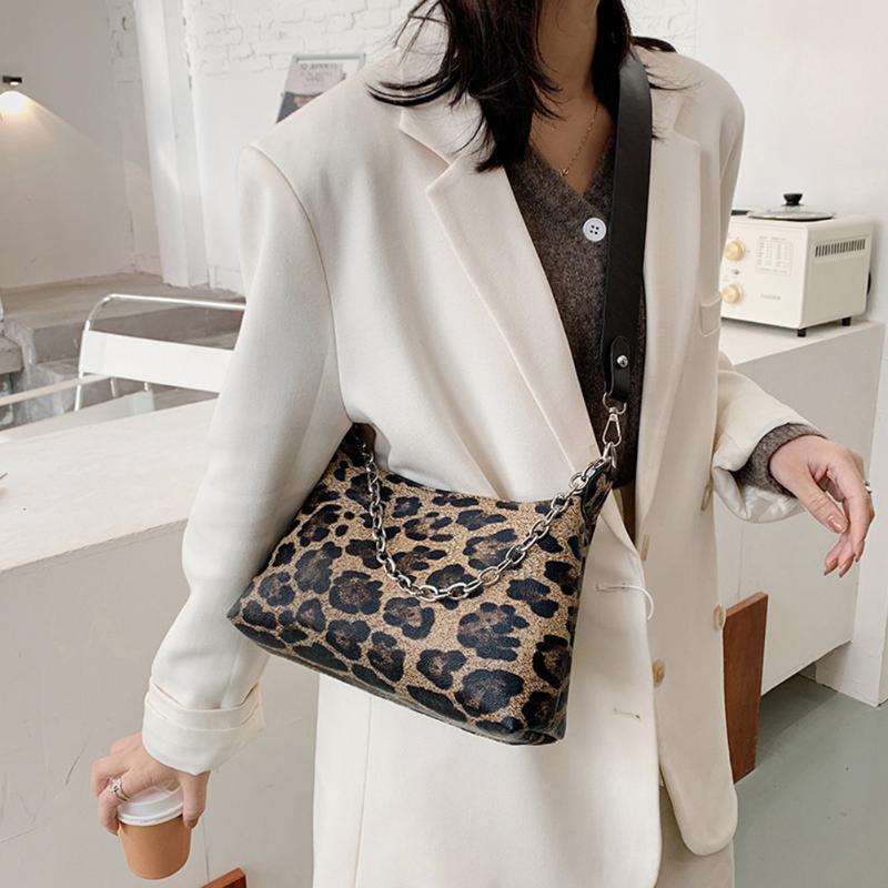 

Simply Crossbody Bags Lady Chain Travel Small Handbags Zebra Printed PU Leather Shoulder Messenger Bag for Women 2021