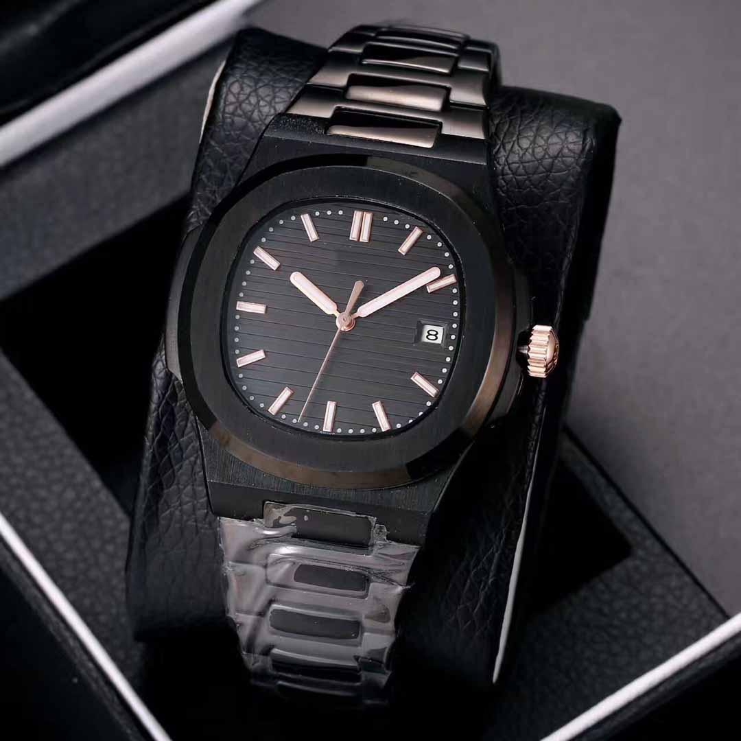 

Men's watch, sport style, bow buckle, stainless steel case, sapphire glass, 2813 automatic movement, black strap, Custom payment
