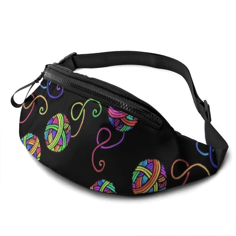 

Waist Bags Rainbow Bag Polyester Pattern Pack Female Hiking