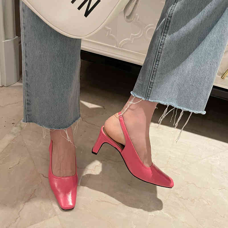 

Sandals woman high-heeled pumps for slings mules pointed to sandals ladies buckle strap 6GXK, 1# shoe box