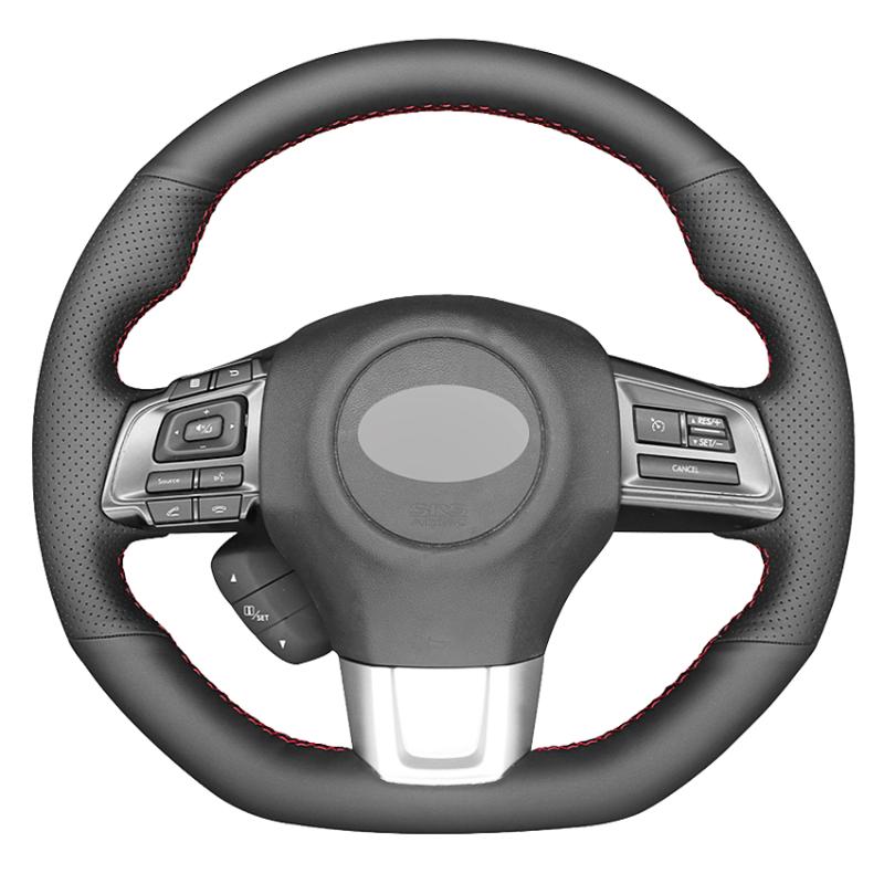 

Steering Wheel Covers Black Artificial Leather Hand-stitched Car Cover For WRX (STI) 2021-2021 Levorg