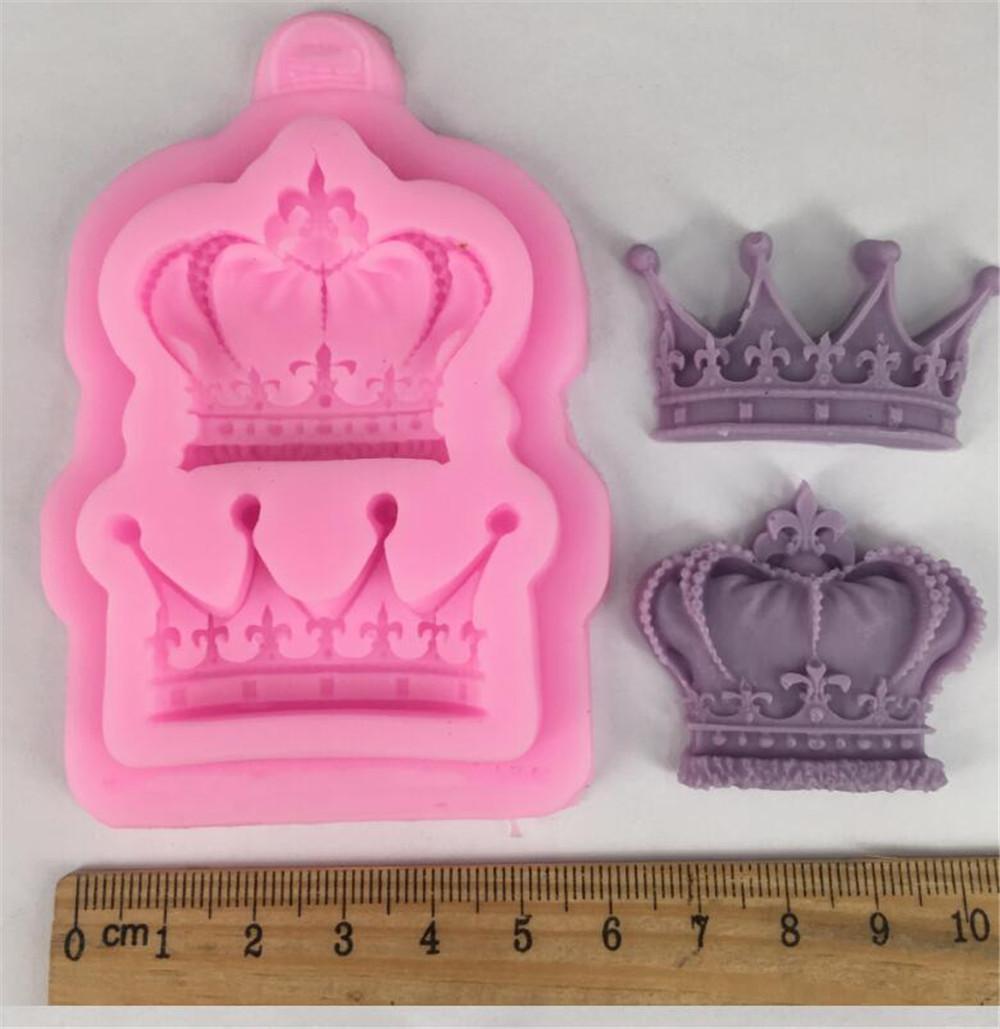 

Royal crown silicone fandont mold Silica gel moulds crowns Chocolate molds candy mould wedding cake decorating tools