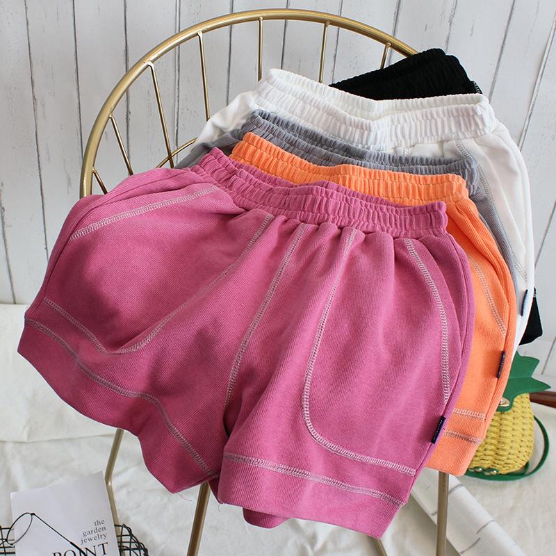 

Women's Shorts Fashion Summer Wide Leg Short Pants For Women Casual Elastic High Waist Sportswear Loose Fitness Femme, Black