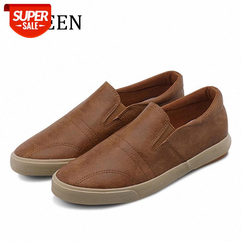 

YWEEN Men Shoes Spring Summer PU Leather Shoes Men Lace-Up White Style Light Breathable Fashion Sneakers Vulcanized #tW2O