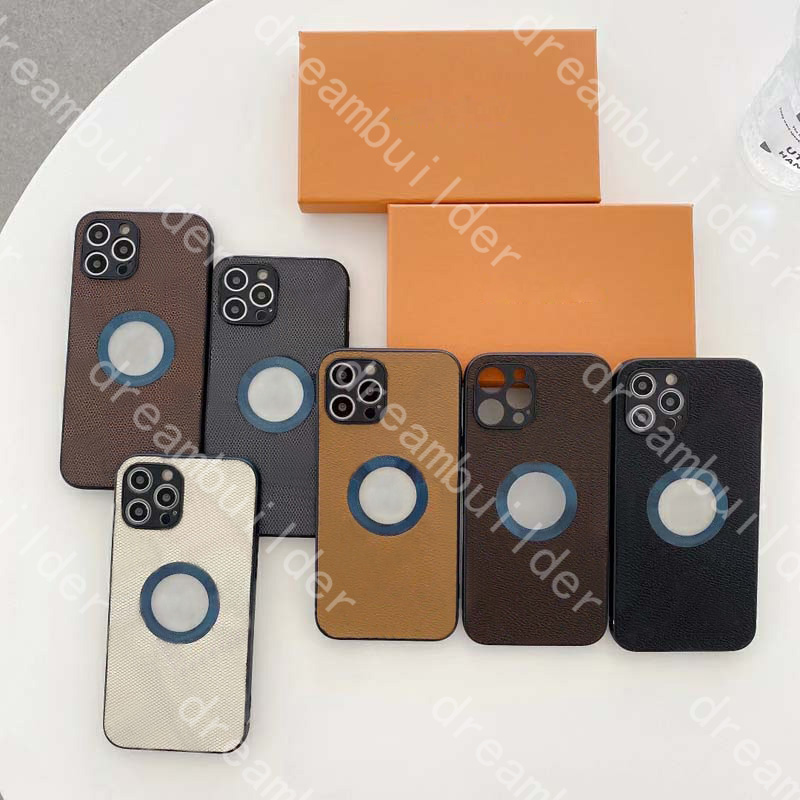 

high quality fashion Phone cases for iPhone 12 pro max 11 7 8 plus X XS XR XSMAX PU leather case designer shell cardholder Precise hole position, Brown square