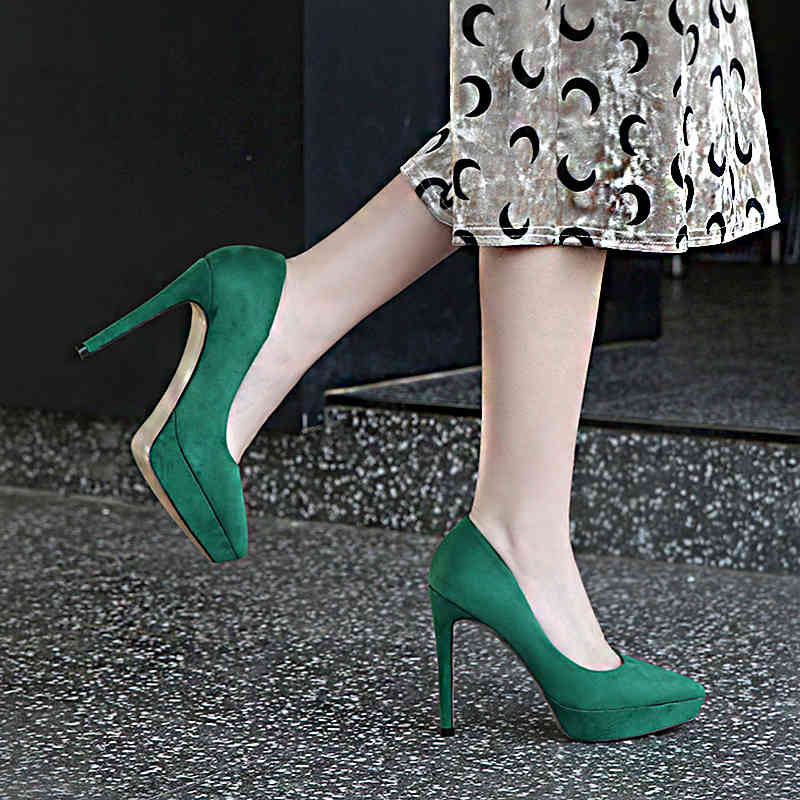 

dress shoes spring new european and american style fashion simple pointed stiletto high heels ladies single shoes xzwi, Black