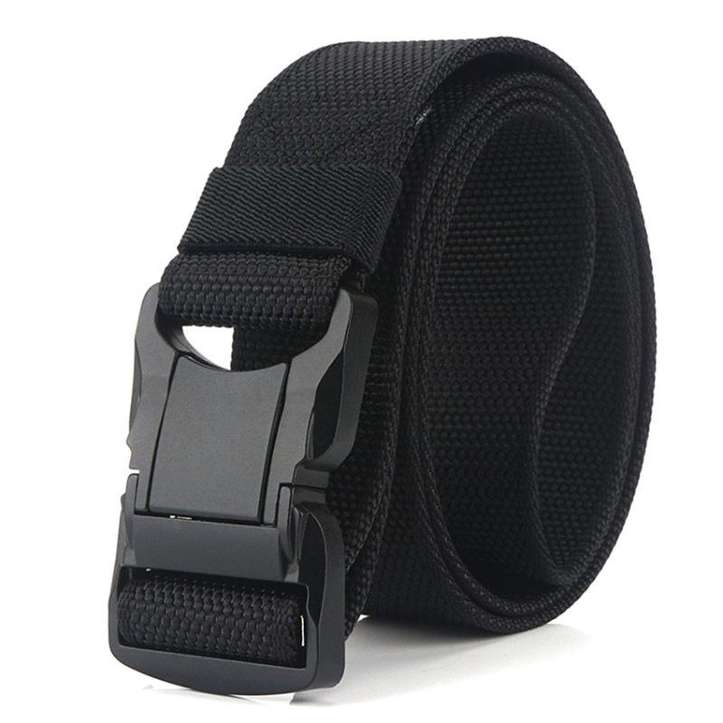

Top Quality Aluminum Alloy Pluggable Buckle Men's Belt Outdoor Tough Non-Slip Tactical Designer Male Belt Black Long Waistband, Gray belt