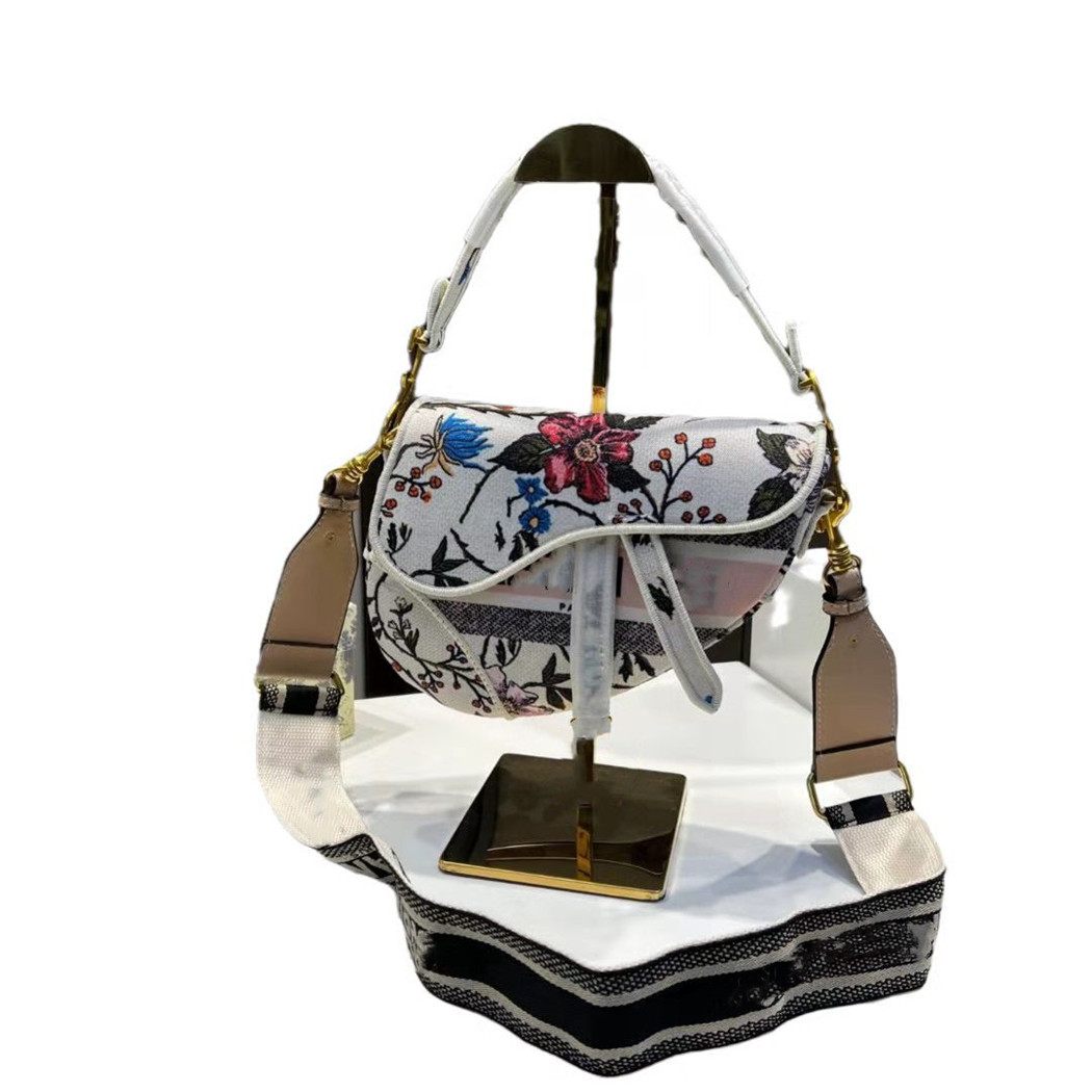 

Cross body Cluth bags High Quality 2021 Luxurys Designers Bags Classic Handbags Shoulder Leather old flower Women Tote saddle bag handbag Crossbody 46, Sky blue