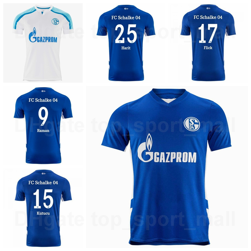 

21 22 Schalke 04 Soccer 11 Marius Bulter Jersey 2 Thomas Ouwejan 4 Victor Palsson 24 Dominick Drexler Malick Thiaw 9 Simon Terodde Football Shirt Kits Custom Name, White