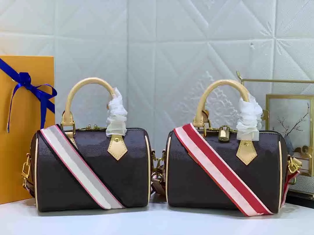 

HBP Pm Designers Womens Bags Purse Wallet Black Fuchsia Speedy Bandouliere 20 Cross Body Shoulder Small Travel bag Totes M45957 clutch Telfars bag