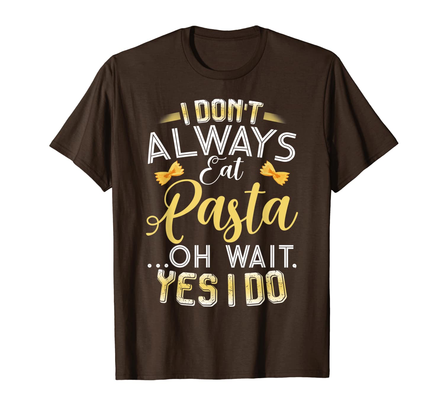 

funny pasta shirt i don't always eat pasta t-shirt, White;black