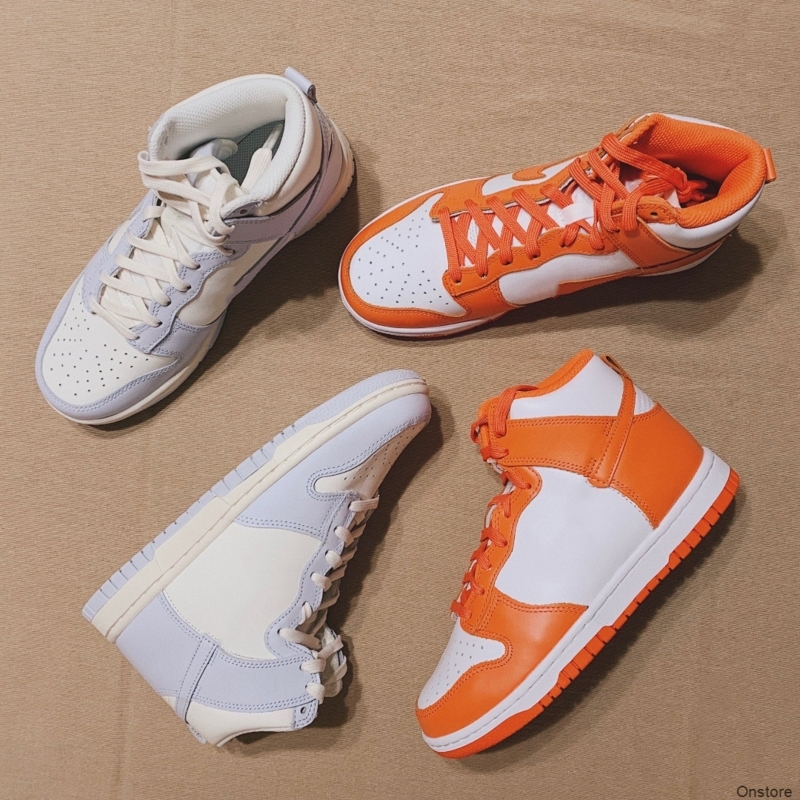 

Top Quality Dunk High Retro Orange Blaze Basketball Shoes Women Football Grey Vast Gray Team Red Barely Green Sport Sneakers Women's Outdoor, Customize