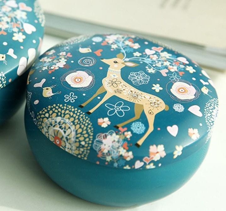 

Tinplate Jar Retro Round Empty Candy Gift Box Best Wishes Small Candle Jar Tin Can Drum Shape Metal Cute Home Decor Storage ContainerFree s