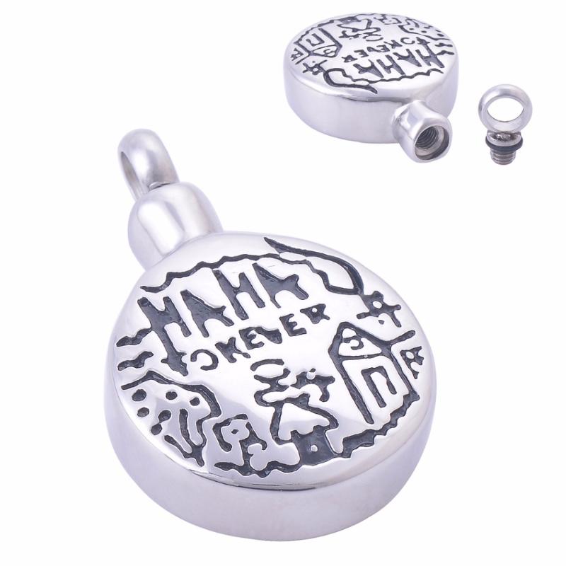 

Pendant Necklaces Stainless Steel Jewelry Memorial Mom Urn Locket Necklace High Quality Polish Name Engraved