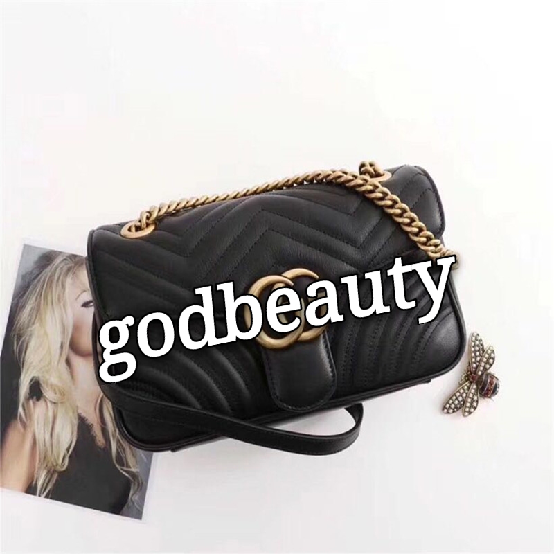 

GB2 Designer G ucci GGMarmont women Luxury Shoulder Bags Handbag high quality GGHandbags Original soft Sheepskin Genuine Leather