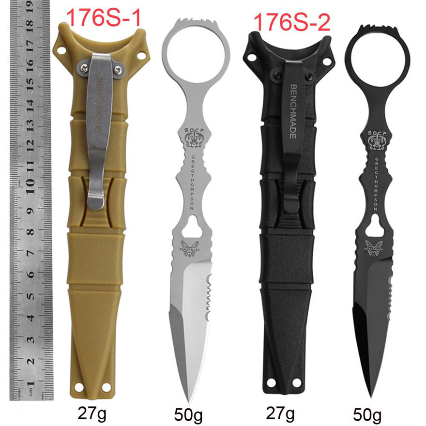 

Benchmade BM176 173 SOCP Fixed blade knife EDC Outdoor Tactical Self defense Hunting camping Knives Claw karambit BM 133 15080 140 176 UT85 UT88 KNIFES