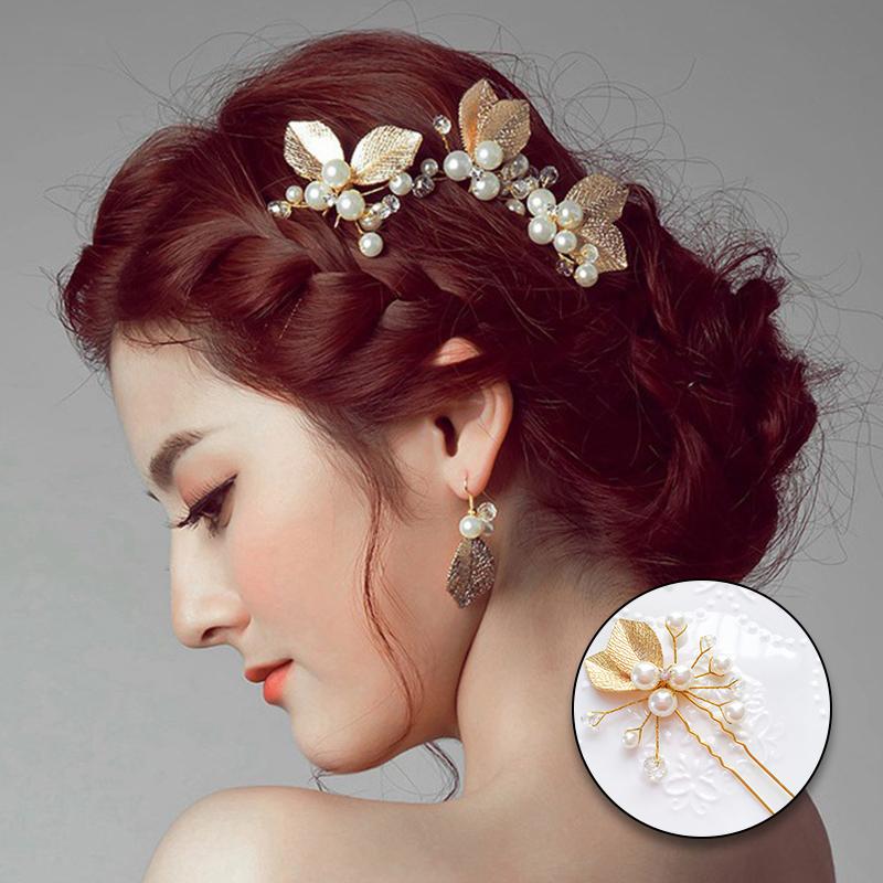 

Other Event & Party Supplies Golden Leaf Hairpin For Bride Luxury Wedding Headwear Bridal Dress Accessories Headdress